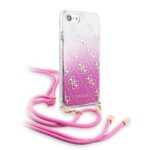 GUHCI8WO4GPI Guess 4G Electroplated Cover for iPhone 8/SE2020 Pink