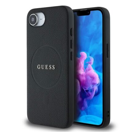Калъф от
Guess PU Grained Classic Logo MagSafe Case за iPhone 16e Black