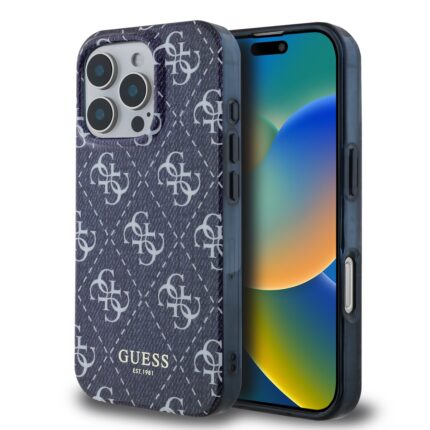 Калъф от Guess IML Denim Effec MagSafe Case за iPhone 16 Pro Max Dark Blue