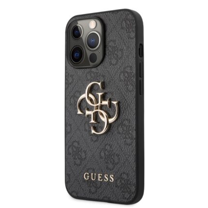 Калъф Guess PU 4G Metal Logo Case for iPhone 13 Pro Grey