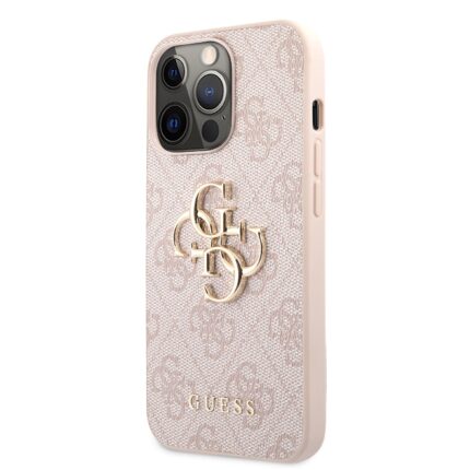 Калъф от Guess PU 4G Metal Logo Case за iPhone 13 Pro Max Pink