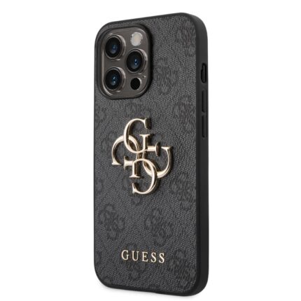 Калъф от Guess PU 4G Metal Logo Case за iPhone 14 Pro Grey