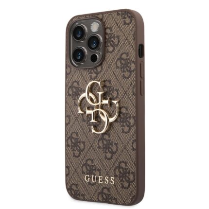 Калъф от Guess PU 4G Metal Logo Case за iPhone 14 Pro Max Brown