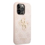 Калъф от Guess PU 4G Metal Logo Case за iPhone 14 Pro Max - Pink - Image 3