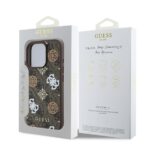 Калъф от Guess PU 4G Peony MagSafe Case for iPhone 16 Pro Max Brown - Image 6
