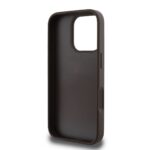 Калъф от Guess PU 4G Strass Triangle Metal Logo Case + Crossbody Strap за iPhone 16 Pro Max Brown - Image 4