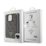 Калъф от Guess PU 4G Strass Triangle Metal Logo Case + Crossbody Strap за iPhone 16 Pro Max Brown - Image 6