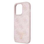 Калъф от Guess PU 4G Strass Triangle Metal Logo Case за iPhone 15 Pro Pink - Image 6