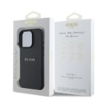 Калъф от Guess PU Grained Classic Logo MagSafe за iPhone 16 Pro Max Black - Image 6