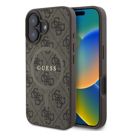 Калъф от
Guess PU Leather 4G Colored Ring MagSafe за iPhone 16 Brown