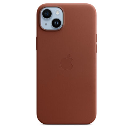 Калъф от Apple за iPhone 14 Plus Leather Case with MagSafe - Umber