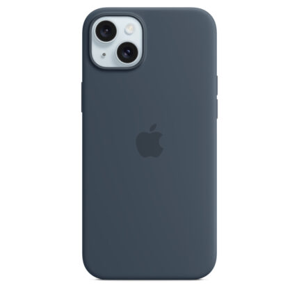 Калъф от Apple за iPhone 15 Plus Silicone Case с MagSafe - Storm Blue