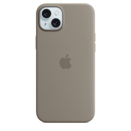Калъф от Apple за iPhone 15 Plus Silicone Case с MagSafe - Clay