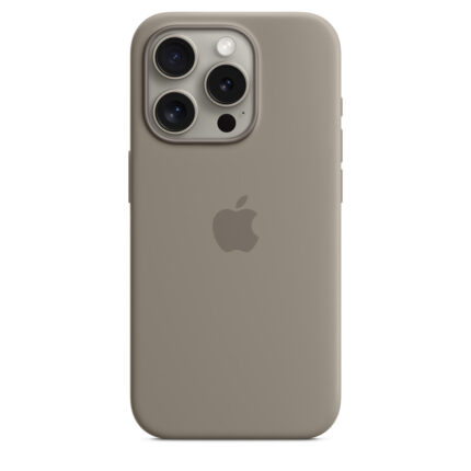 Калъф от Apple за iPhone 15 Pro Silicone Case с MagSafe - Clay
