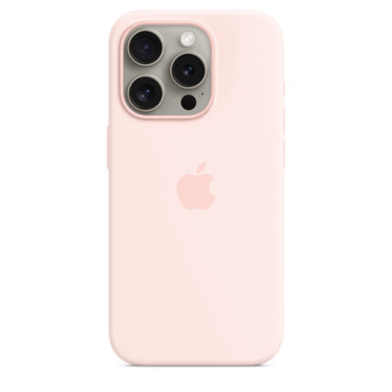 Калъф от Apple за iPhone 15 Pro Silicone Case с MagSafe - Light Pink