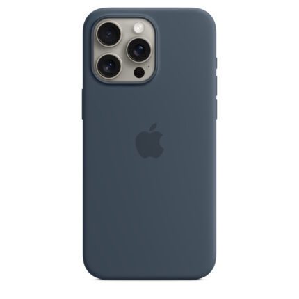 Калъф от Apple за iPhone 15 Pro Max Silicone Case с MagSafe - Storm Blue