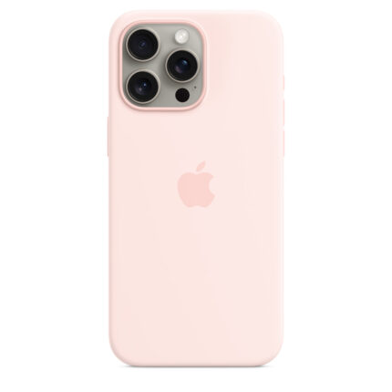 Калъф Apple за iPhone 15 Pro Max Silicone Case с MagSafe - Light Pink