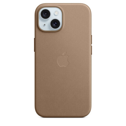 Калъф от Apple за iPhone 15 FineWoven Case с MagSafe - Taupe