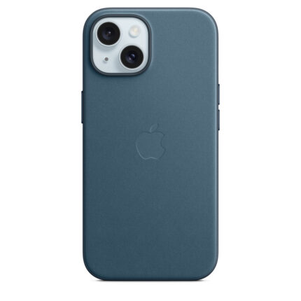 Калъф от Apple за iPhone 15 FineWoven Case с MagSafe - Pacific Blue