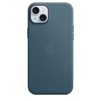 Калъф от Apple за iPhone 15 Plus FineWoven Case с MagSafe - Pacific Blue