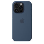 Калъф от Apple за iPhone 16 Pro Silicone Case with MagSafe - Denim - Image 5