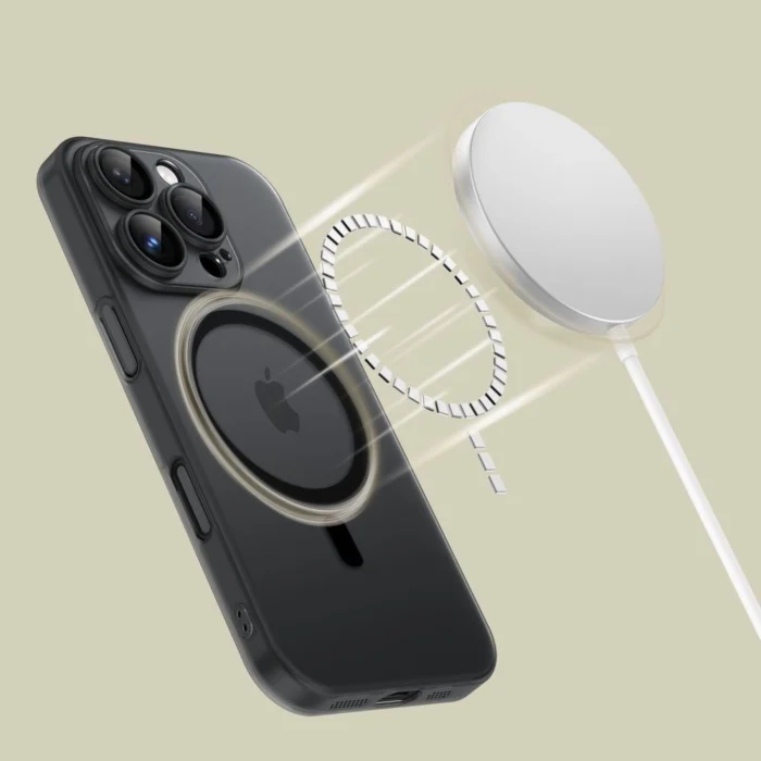 Калъф от Tech-Protect
MagSlim MagSafe Case за iPhone
16 Pro Max - Semi-Transparent - Image 3