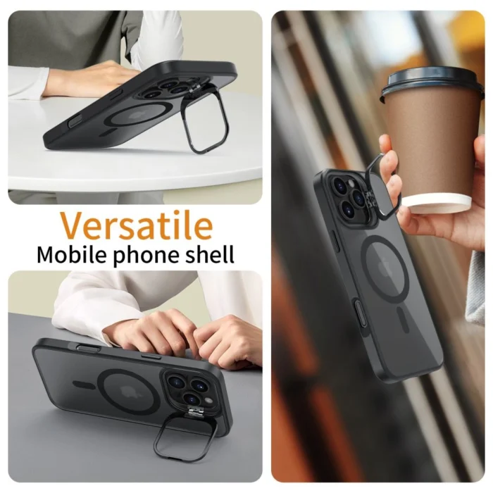 5906302311330-5.webp Калъф от Tech-
Protect MagStand MagSafe Case
with Stand за iPhone 16 Pro Max -
Semi-Transparent - Image 6