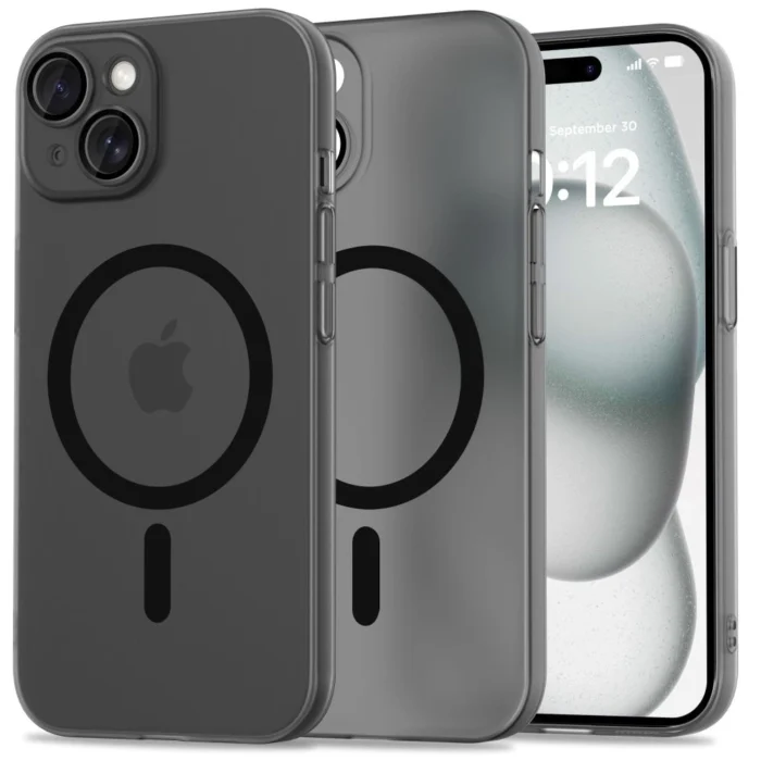 5906302312498.webp Калъф от Tech-
Protect MagSlim MagSafe iPhone
15 Case - Black - Image 1
