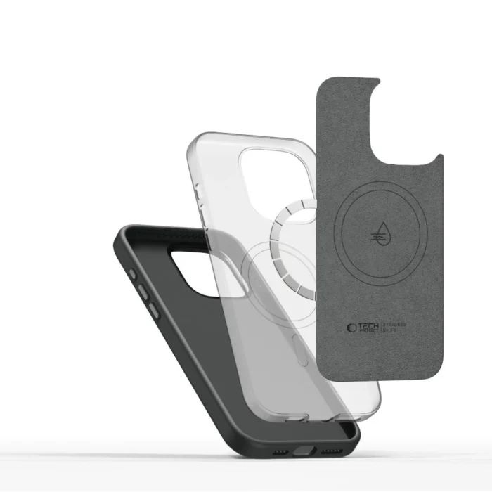 5906302321933-2.webp Калъф от Tech-Protect Silicone PUZ MagSafe
i Phone 15 Pro Max Case - Gray - Image 3