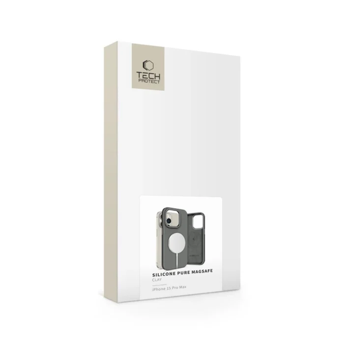 5906302321933-3.webp Калъф от Tech-Protect Silicone PUZ MagSafe
i Phone 15 Pro Max Case - Gray - Image 4