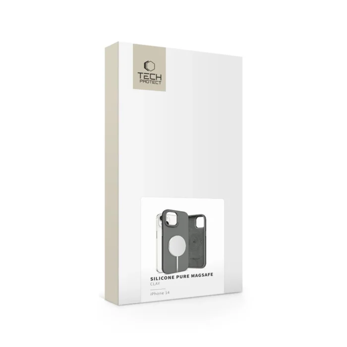 5906302321964-3.webp Калъф от Tech-
Protect Silicone PU Case MagSafe
for iPhone 14 - Gray - Image 4