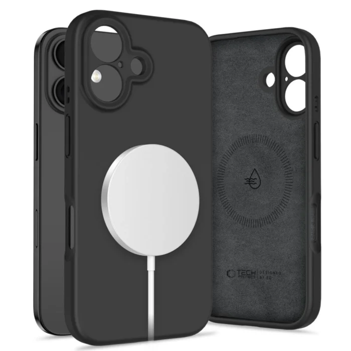 5906302322527.webp Калъф от Tech-
Protect Liquid Silicone MagSafe
iPhone 16 Case - Black - Image 1