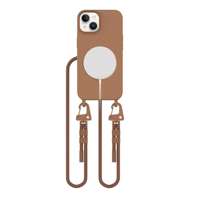 5906302370474.webp Калъф от Tech-
Protect Mag Necklace MagSafe
iPhone 13 Case - Brown - Image 1