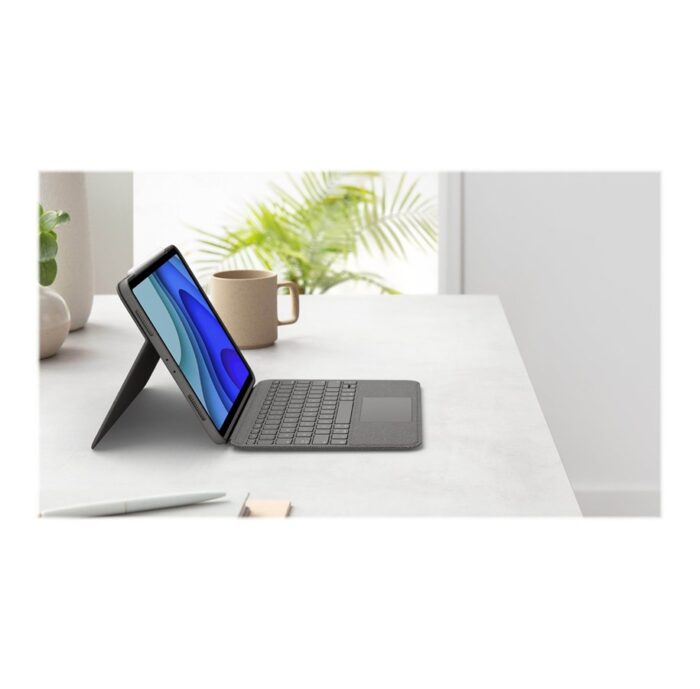 Клавиатура от Logitech Folio Touch Backlit keyboard case with trackpad for iPad Air(R) (4th ,5th generation) - Oxford Grey - US - Image 7