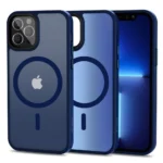 Калъф от Tech-
Protect MagMat MagSafe Case за iPhone 12 / 12 Pro - Matte Navy
Blue