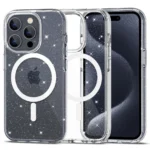 Калъф от Tech-Protect
FlexAir Hybrid MagSafe iPhone 15
Pro Case - Clear Glitter