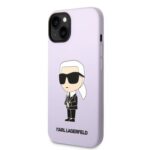 Калъф от
Karl Lagerfeld Liquid Silicone Double Heads MagSafe Case за iPhone 14 Pink