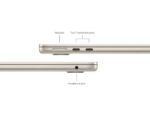 Apple 13,6-inch MacBook Air M3 chip with 10C GPU, 16GB Ram, 512GB SSD, Starlight - Image 2