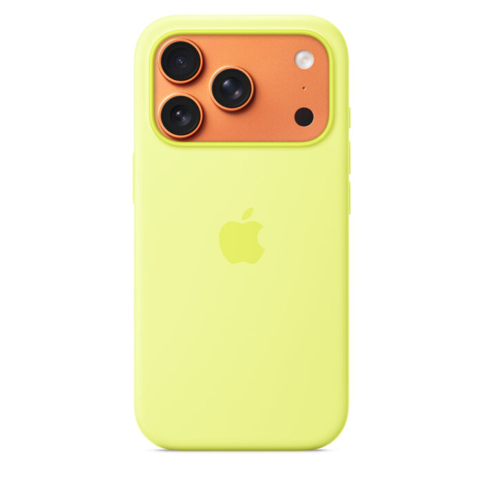iPhone 17 Pro Silicone Case with MagSafe ? Neon Yellow - Image 2