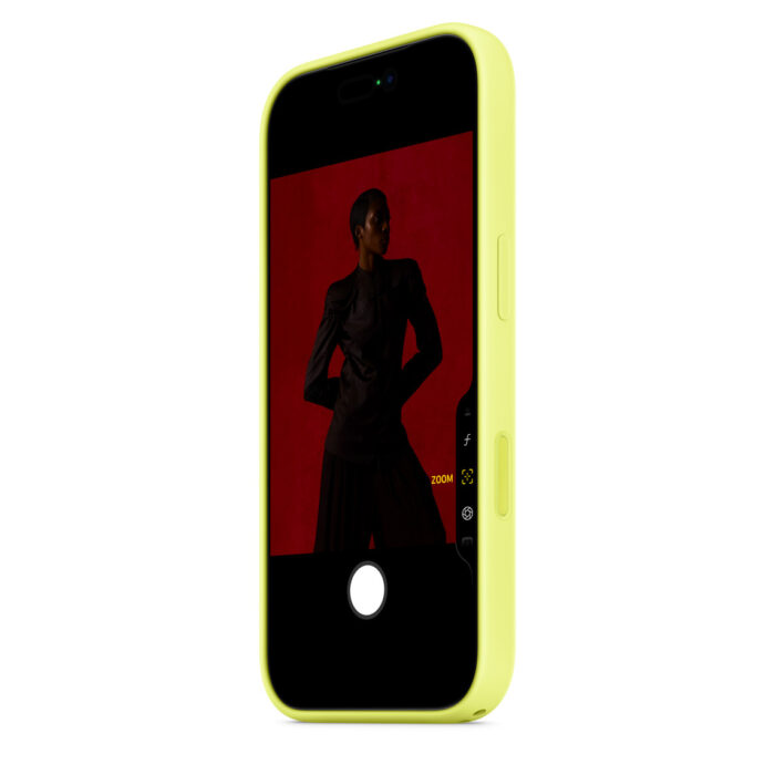 iPhone 17 Pro Silicone Case with MagSafe ? Neon Yellow - Image 3