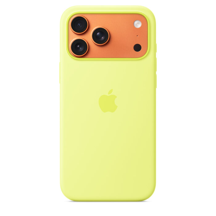 MGFM4_02.jpeg Калъф от Apple за iPhone 17 Pro Max Silicone Case with MagSafe Neon Yellow - Image 3