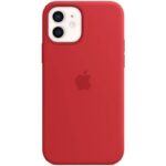 Калъф от Apple Leather Magsafe Cover за iPhone 12 Pro Max Scarlet