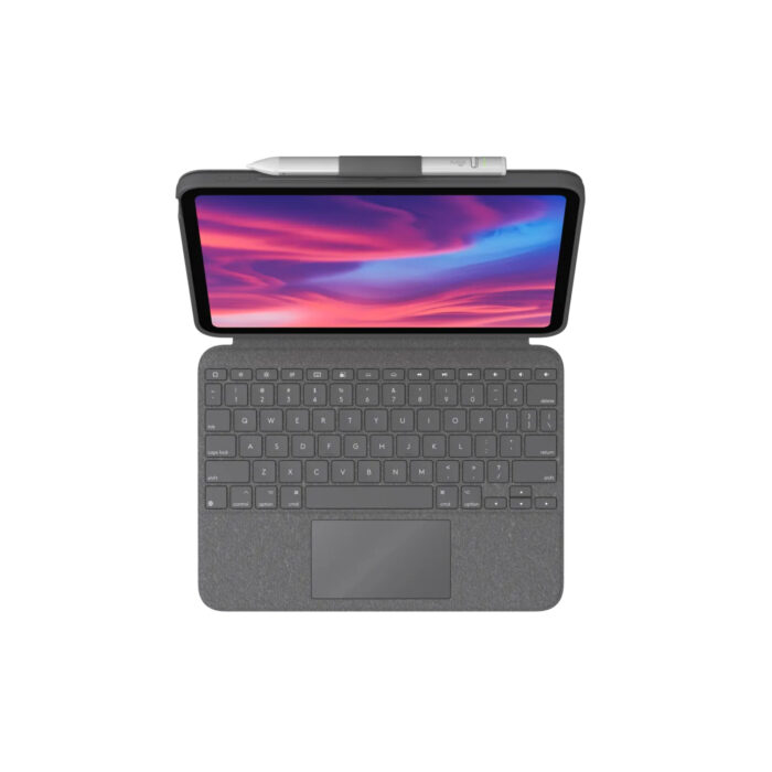 Клавиатура от Logitech Combo Touch Detachable backlit keyboard case with trackpad and Smart Connector for iPad (10th gen) - Oxford Grey - US - Image 5