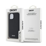 Калъф от
DKNY PU Leather Silver Metal Logo Magsafe Case за iPhone 13 Black - Image 6