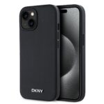 Калъф от
DKNY PU Leather Silver Metal Logo Magsafe Case за iPhone 13 Black
