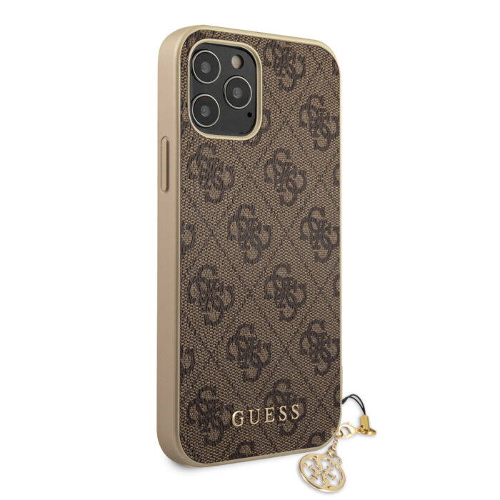 guess-4g-charm-zadni-kryt-pro-iphone-12-pro-max-6-7-brown-3-big_ies3980656.jpg Калъф Guess 4G Charms Case for iPhone 12 Pro Max 6.7 Brown - Image 4
