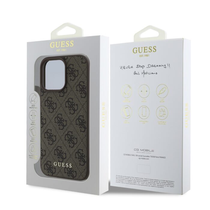 guess-4g-charm-zadni-kryt-pro-iphone-16-pro-max-tone-on-tone-brown-1-big_ies13221210.jpg Калъф от Guess 4G Charm Case за iPhone 16 Pro Max Tone on Tone Brown - Image 5