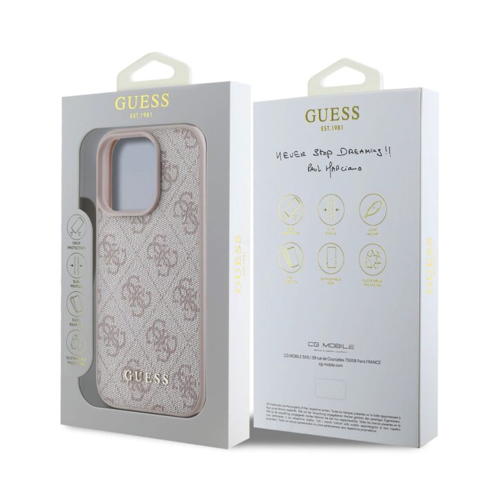 guess-4g-charm-zadni-kryt-pro-iphone-16-pro-max-tone-on-tone-pink-1-big_ies13430343.jpg Калъф от Guess 4G Charm Case за iPhone 16 Pro Max Tone on Tone Pink - Image 5
