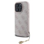 Калъф от Guess 4G Charm Case за iPhone 16 Pro Tone on Tone Pink