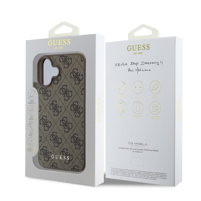 guess-4g-charm-zadni-kryt-pro-iphone-16-tone-on-tone-brown-1-big_ies13221194.jpg Калъф от Guess 4G Charm Case за iPhone 16 Tone on Tone Brown - Image 5